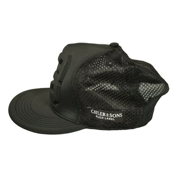 Cayler and Sons Mens Black Label  23 Legend Black Baseball Cap Hip Hop - Picture 2 of 7